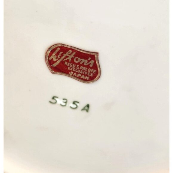 Vintage Lefton Figurine Vase Planter Brown Dress Blonde  Home Decor Collectible - Picture 5 of 10